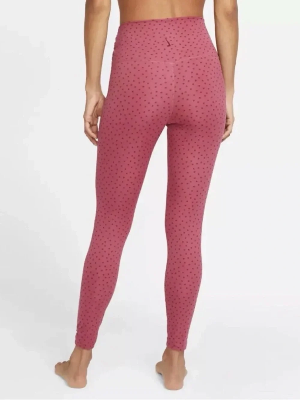 Nike Women Yoga‎ Dots Twist 7/8 Pants Leggings Medium DN4756-633 Rose Pink